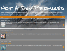 Tablet Screenshot of notadaypromised.com